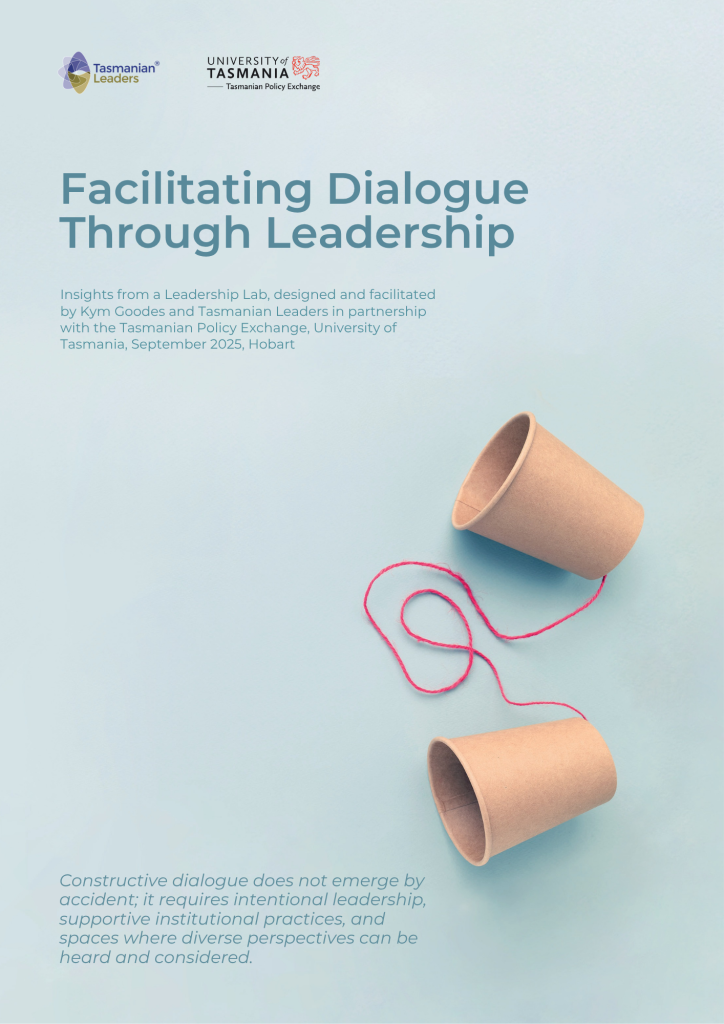 Cover image of the Facilitating Dialogue report